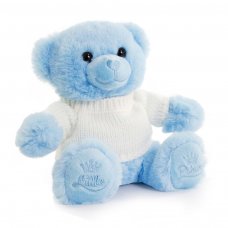 TB320-B: 20cm Blue Teddy Bear w/Sweater